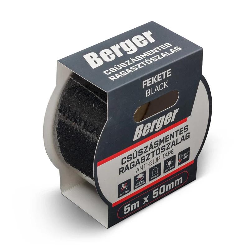 Csúszásgátló szalag fekete 50 mm x 5 m öntapadós - Berger Csúszásgátló szalag fekete 50 mm x 5 m öntapadós - Berger