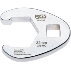 Villáskulcs adapter nyitott 1/2''-os 32 mm ''Crowfoot''