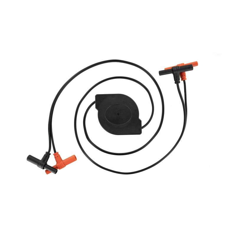 Multiméterhez kábel-mérőzsinór szett banándugóhoz visszacsévélős 1m