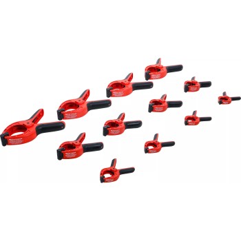 Gyorsszorító, kézi készlet max. 35 - 40 - 70 mm-es pofa nyitás - 12 db