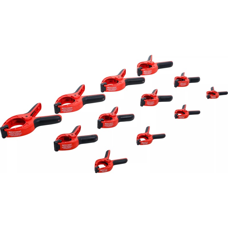 Gyorsszorító, kézi készlet max. 35 - 40 - 70 mm-es pofa nyitás - 12 db