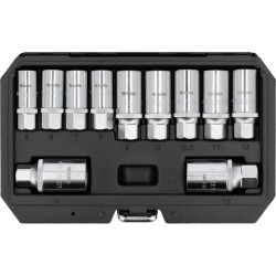 Tőcsavar ki- és behajtó készlet M6-M12 mm 11 db-os - Yato