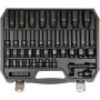 Légkulcsfej készlet 1/2'' 40 db   9-30 mm rövid-hosszú YATO (YT-10555)