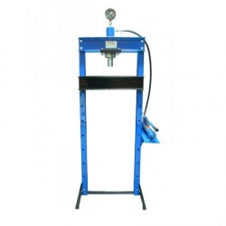 Hidraulikus műhelyprés 20 tonna glikolos manométer 460 mm keretszélesség Hidraulikus műhelyprés 20 tonna glikolos manométer 460 mm keretszélesség