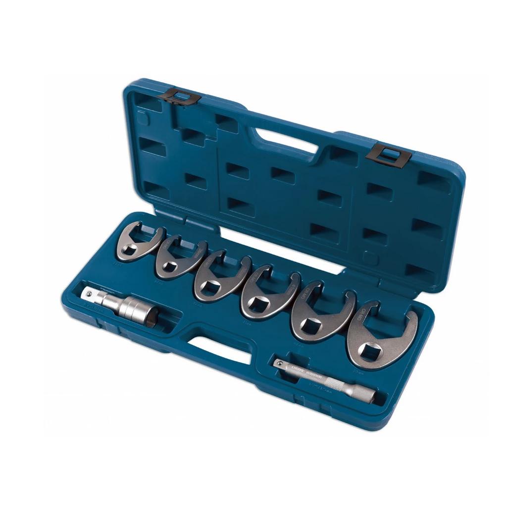 Villáskulcs adapter klt. nyitott 1/2&amp;#34;-3/4&amp;#34; 6+2 db: 33-50 mm &amp;#34;Crowfoot&amp;#34; (LAS-7476)