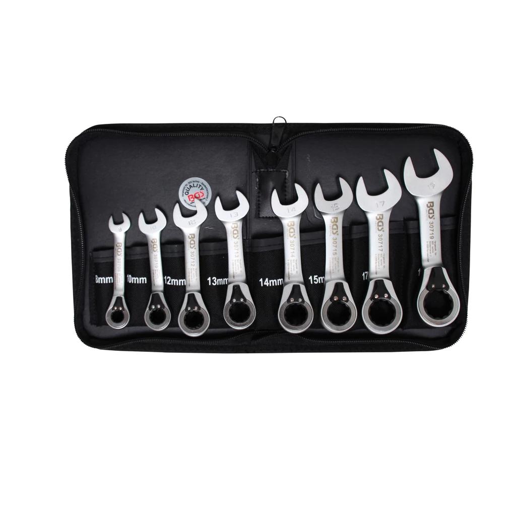 Csillag-villás racsnis klt. rövid, irányváltós 8-19 mm (BGS-30720)