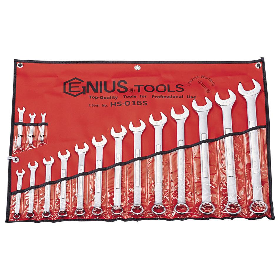 Csillag-villáskulcs klt. 16 db colos Genius (HS-016S)