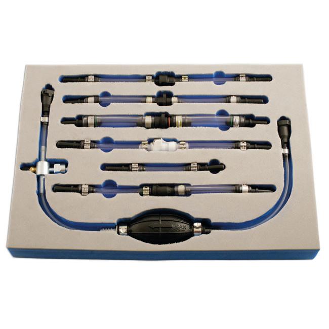 Diesel üzemanyag légtelenítő kézi pumpa klt. - profi - Laser -TS20 (LAS-5262)