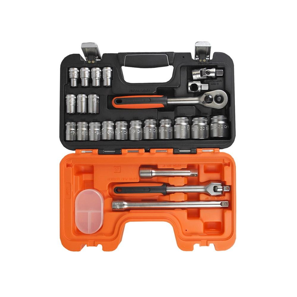 Dugókulcs készlet 1/2&amp;#34; 6 lap 10-32 mm 24 db-os Bahco (S240)