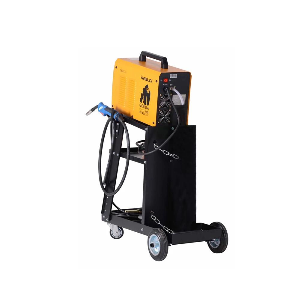 Iweld Gorilla Pocketmig 205 Aluflux inverter hegesztő kocsival, MIG/MMA funkcióval