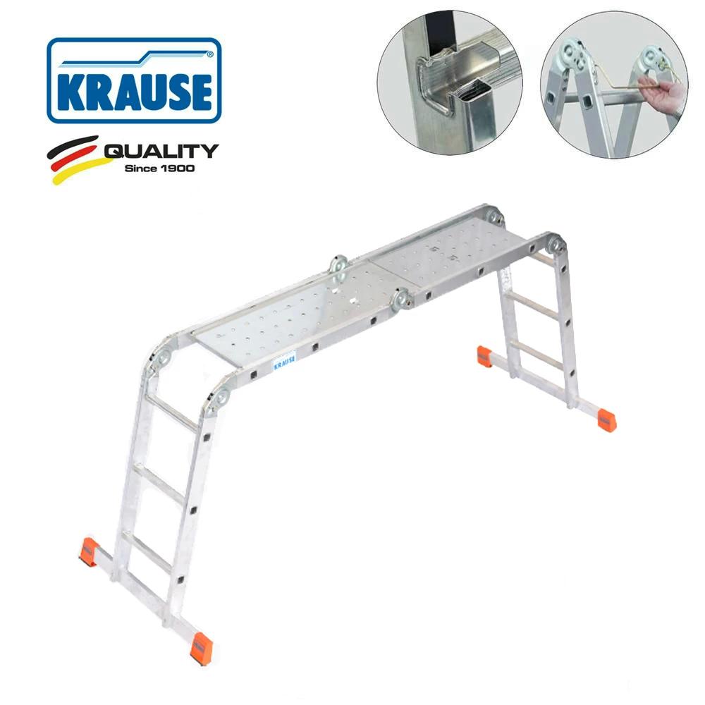 MultiMatic univerzális csuklós létra, 4x3 fokos +Acél Dobogó -MONTO- (120687)