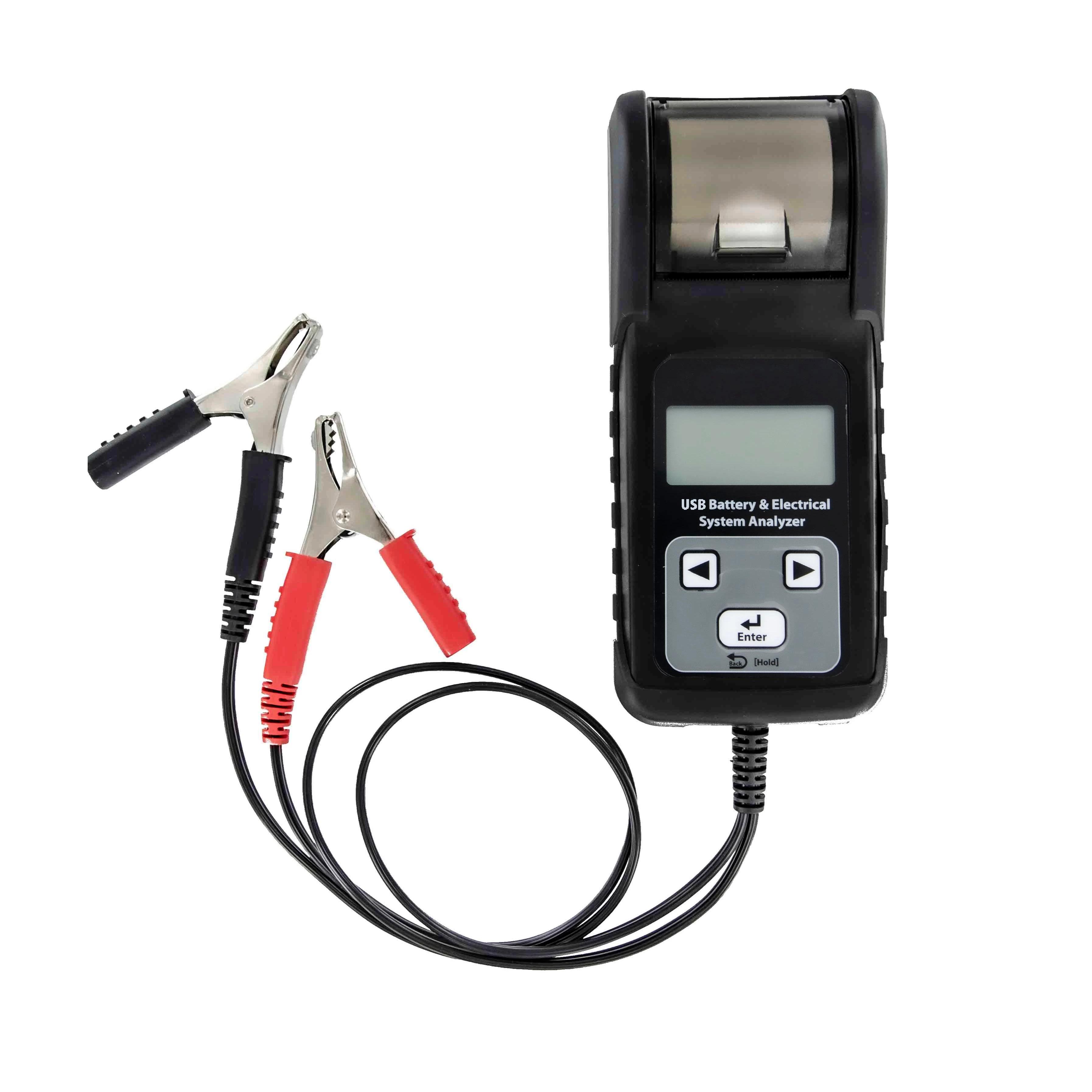 Akkumulátor teszter és töltési rendszer teszter beépített nyomtató+USB (HU34039)