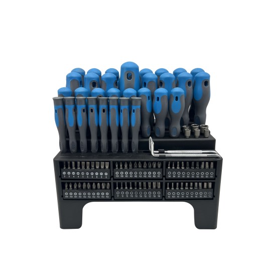 Csavarhúzó és bitkészlet – 100 darab (KBA1089)