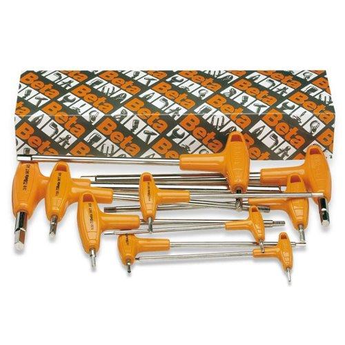 96T/AS10 10 részes T-szárú imbuszkulcs szerszám készlet markolattal