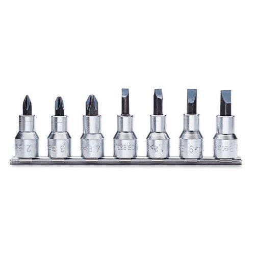 920LH/SB7 Csavarhúzó-dugókulcs készlet Phillips®-csavarokhoz krómozott, barnított fej