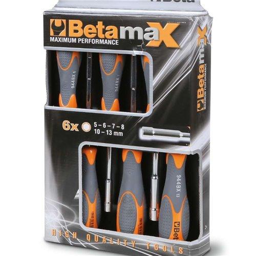 944BX/D6 6 részes dugókulcs-csavarhúzó szerszám készlet bi-materiál nyéllel