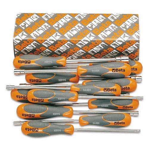 944BX/S12 12 részes dugókulcs-csavarhúzó szerszám készlet bi-materiál nyéllel