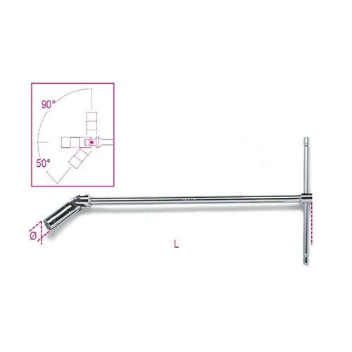 959 20,8 Csuklós T-gyertyakulcs, krómozott