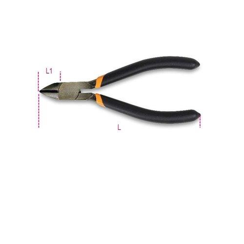 1081 Csípőfogó félkör vágóéllel, 2 rétegű csúszásmentes PVC burkolattal