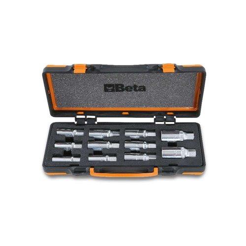 1433/C11 11 darabos tőcsavarkihajtó készlet, 1/2'' lágy hőformált tálcában, fémdobozban