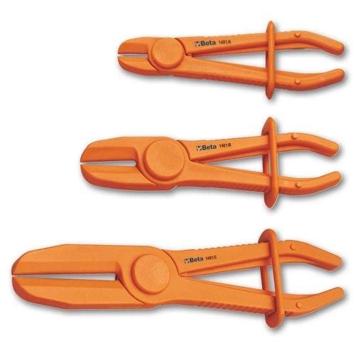 1481PL/S3 3 részes műanyag tömlőzáró fogó szerszám készlet (1481PL/A, 1481PL/B, 1481PL/C cikk)