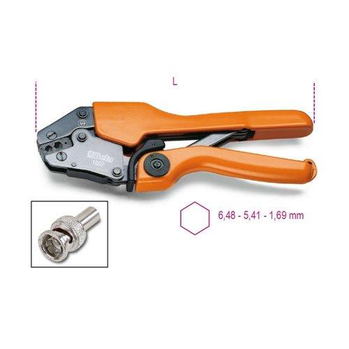 1607 Áttételes saruzófogó szigetelt kábelsarukhoz (RG 58, RG 59, RG 62, RG 71)