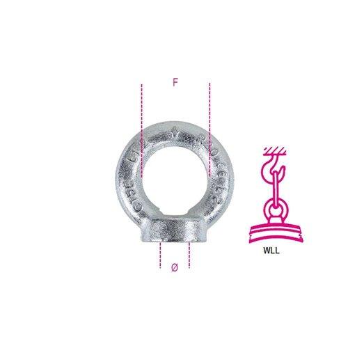 8042EZ M48F Emelő gyűrűs anya, horganyzott