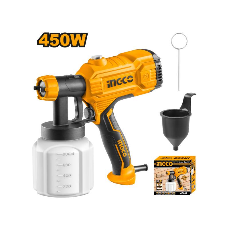 INGCO SPG3508 festékszóró 450 W – 800 ml, HVLP