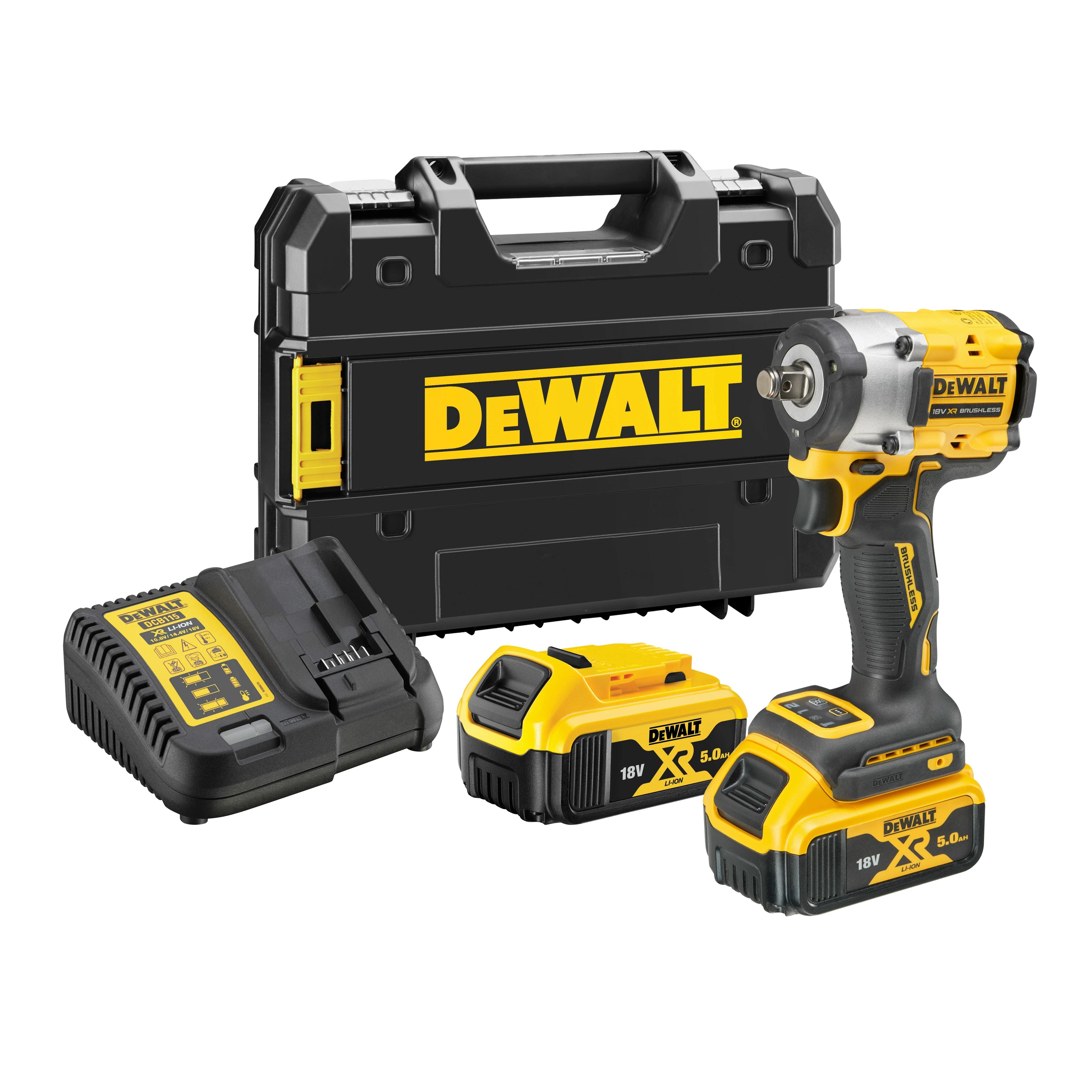 Ütvecsavarozó, akkus 18V  406 Nm 1/2'' 2db 5.0Ah - DeWalt