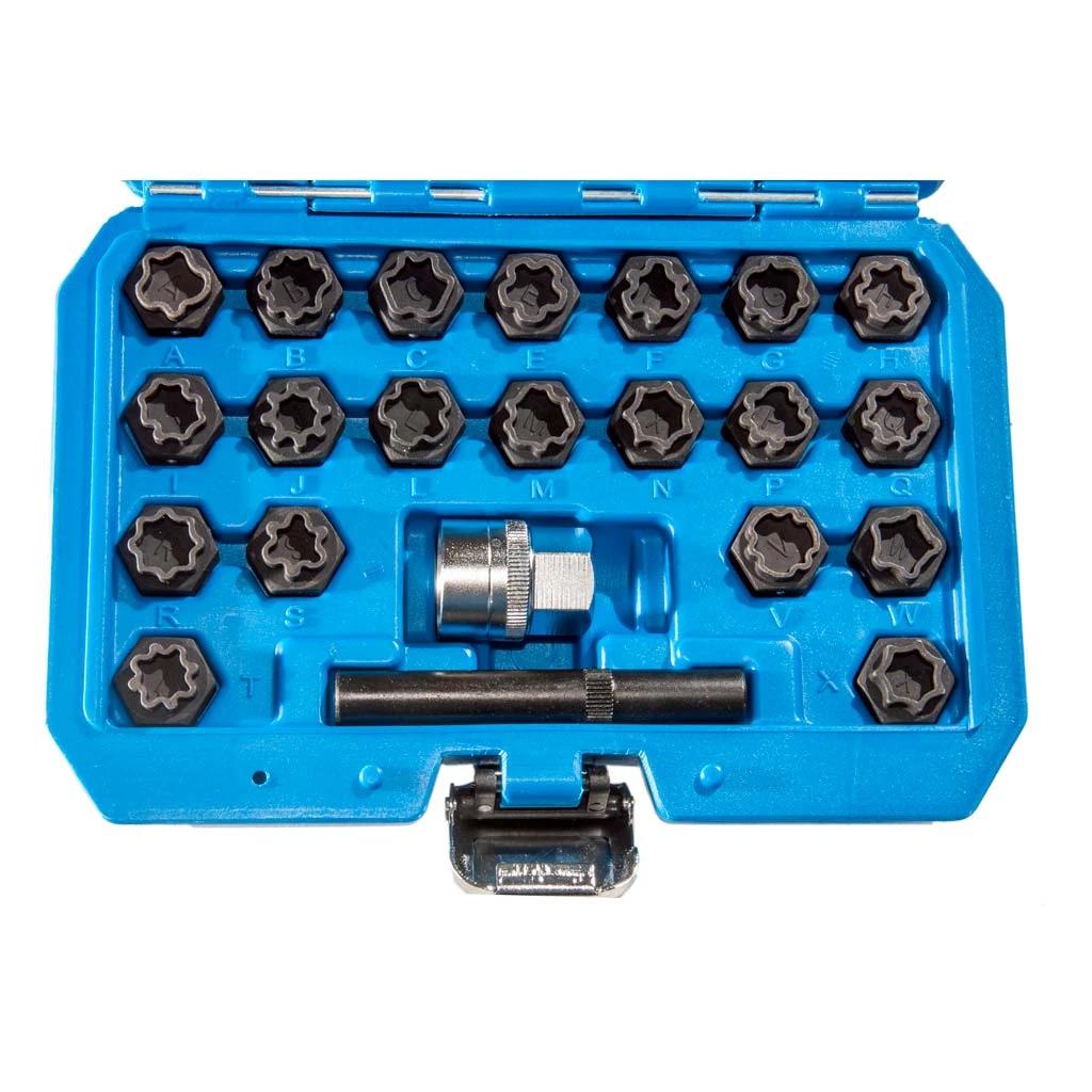 Kerékanya leszedő készlet 22 db-os Audihoz (MK6146)